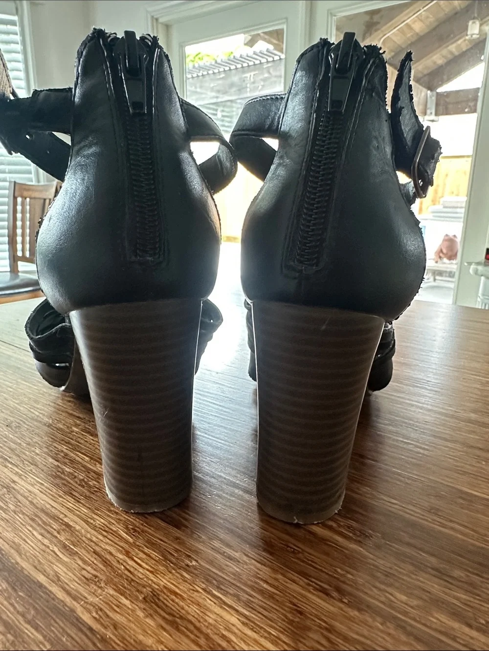 American Eagle From Payless Black Strappy High Heels - Women